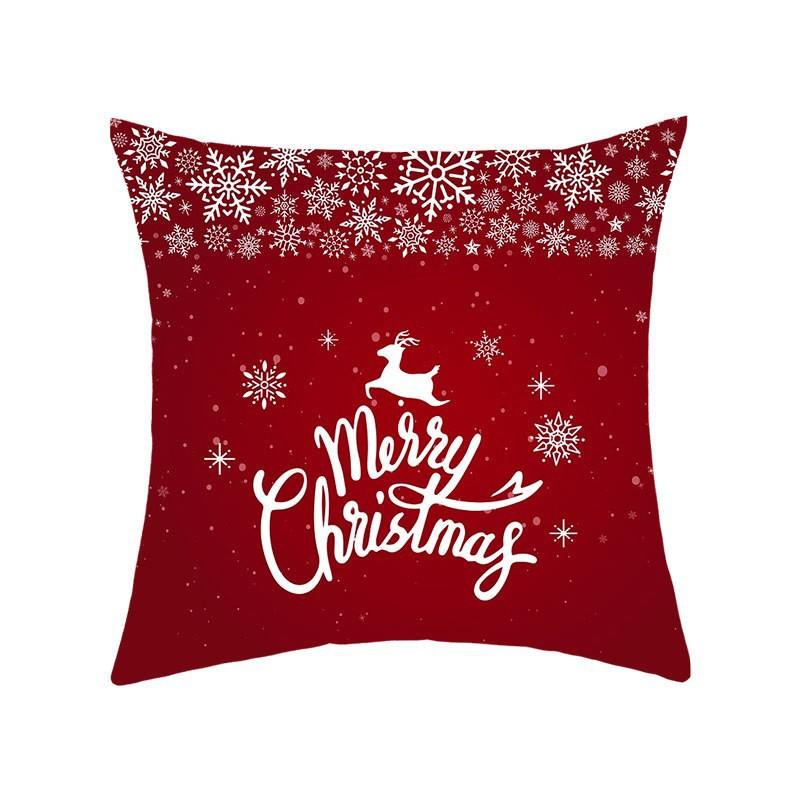 

New Christmas Sofa Pillow Case Home American Letter Print Bedside Pillow Case 45*45cm