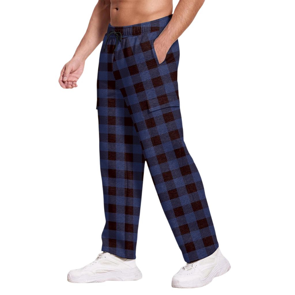 Men's Casual Sports Pants Loose Leggings Long Panel Fitness Running Training Pants