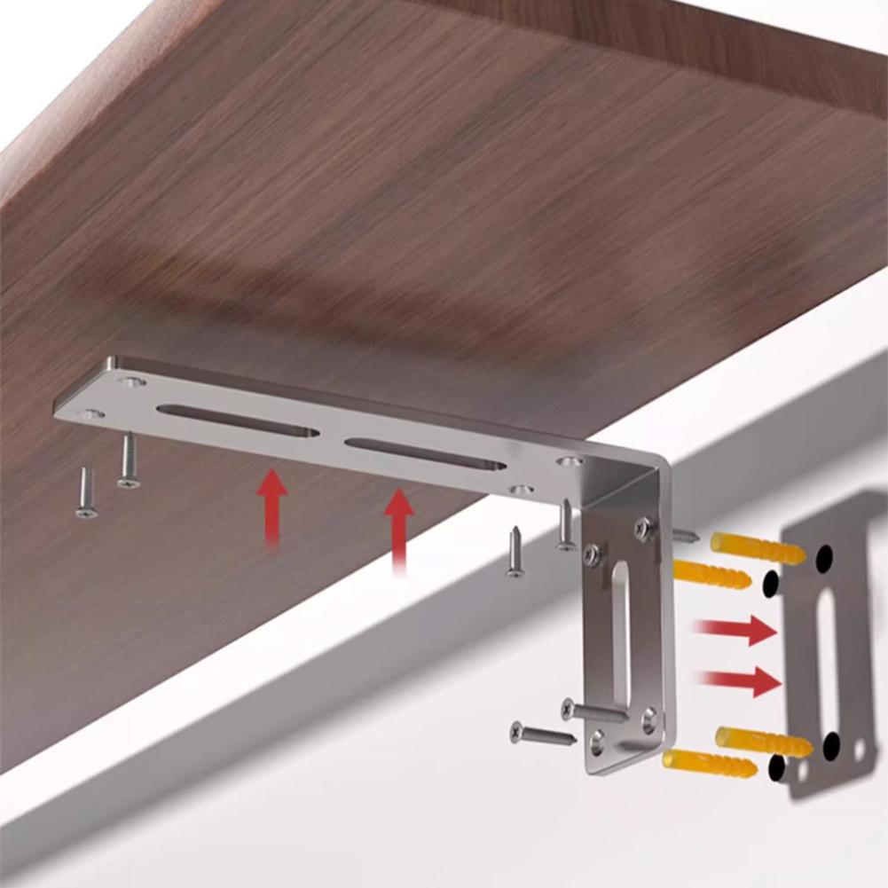 L Shaped Corner Brackets 90 Degree Right Angle Bracket Joint Fastener For Wood Furniture Bedframe Cabinet Connection Fixing