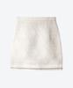 Untage Chain Fringe Tweed Mini Skirt (White)_Uws-Fs20
