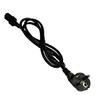 3-Pin Power Cord H05VV-F 3G0.75mm² To C13 Cloverleaf, 1.5m, Black