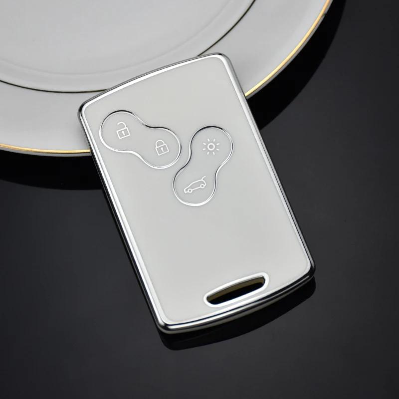 

TPU Shell for Renault Megane 2 3 Scenic Laguna Clio Captur Duster Logan Trafic Koleos Fluence Zoe Car Key Case Cover Accessories