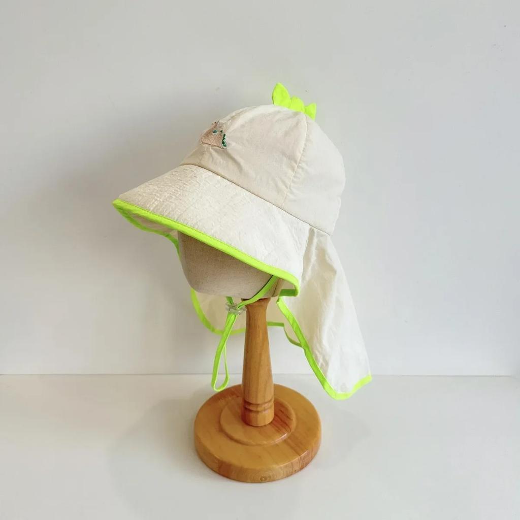 UV Protection Hat Baby Hat Beach Accessories Boys and Girls Sun Protection Wide Brim Sunshade Shoulder Cover Breathable Sun Hat