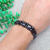 Unisex Magnet Beads Elastic Rope Stone Bracelet Fashion Jewelry for Daily Life