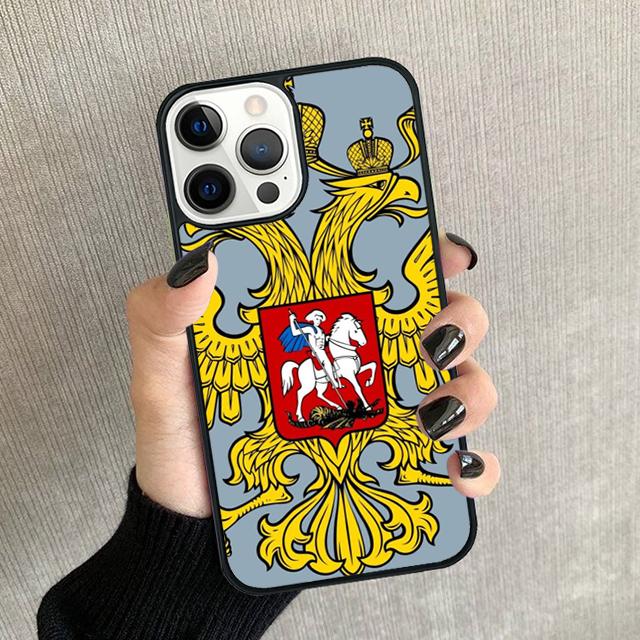 Russian Flag Phone Case For iPhone 17 Air 16 15 14 Plus 12 13 Pro Max Soft Bumper Shell Cover Coque