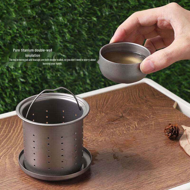 Outdoor Titanium Portable Tea Maker