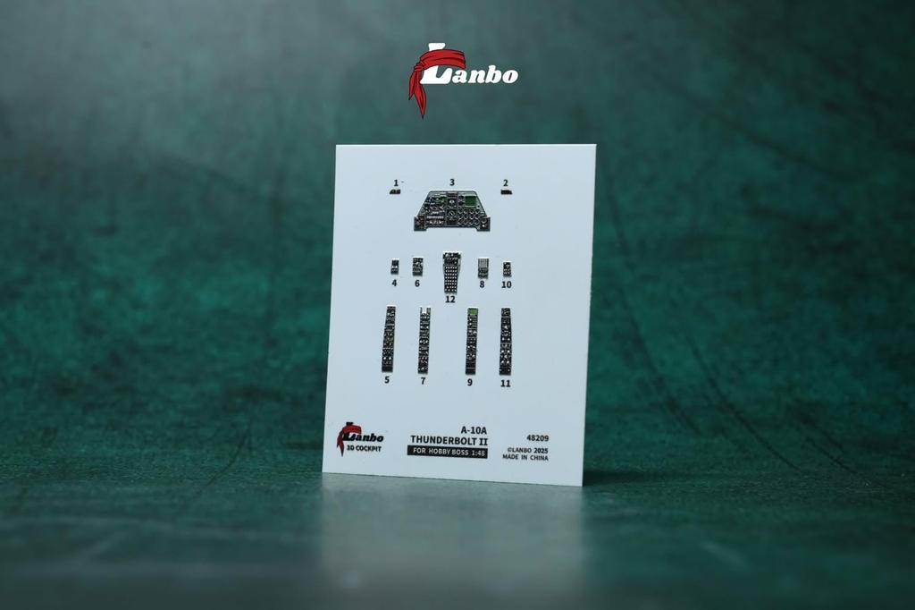 Lambo Models 1/48 A-10A Interior 3D Decal (for Hobby Boss) Plastic Model Decal LNB48209 (Airplane)