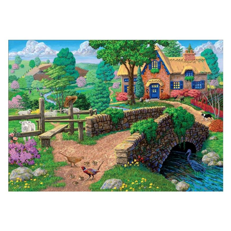 

Village 5D Full Diamond Embroidery Painting DIY Painting for Cross Stitch Home D