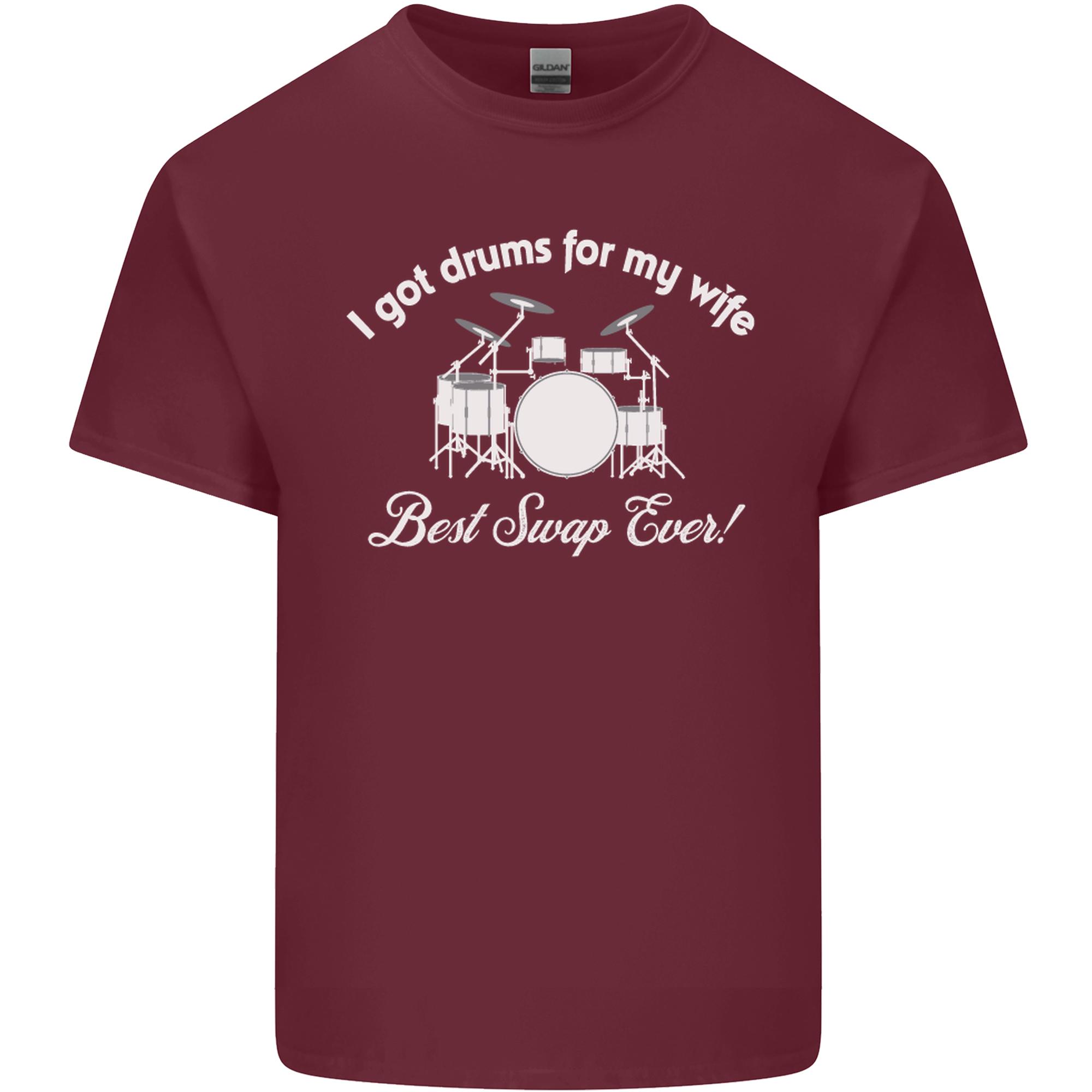 Drums for My Wife Drummer Drumming Unisexs Light Cotton TShirt S