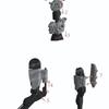MOC Building Blocks Movable Joints Human Skeletons Armed Rabbits Mecha Weapons Assembled Models Ornaments Puzzle Toys Gifts