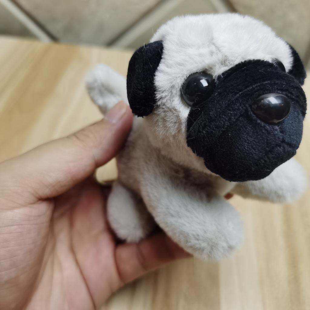 Brinquedo de Pelúcia Cachorro Shar Pei, Boneca Cachorrinho Boneca Pingente de Mochila Escolar