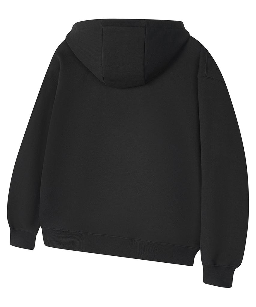 Gainsboro 2Way Signature 1 Zip-Up Hoodie_Charcoal
