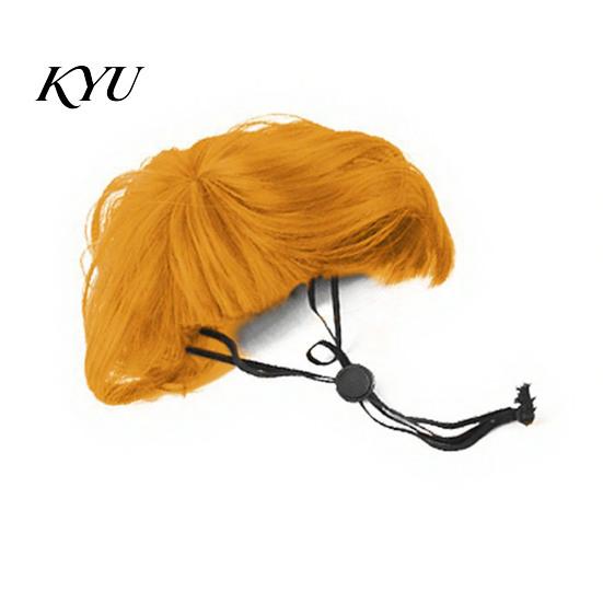 Cute Pet Cosplay Bob Wig, Funny Cat Wig with Adjustable Elastic Band, Soft Breathable for Dogs Mesh, And Cats, Halloween Party Accessories Washable