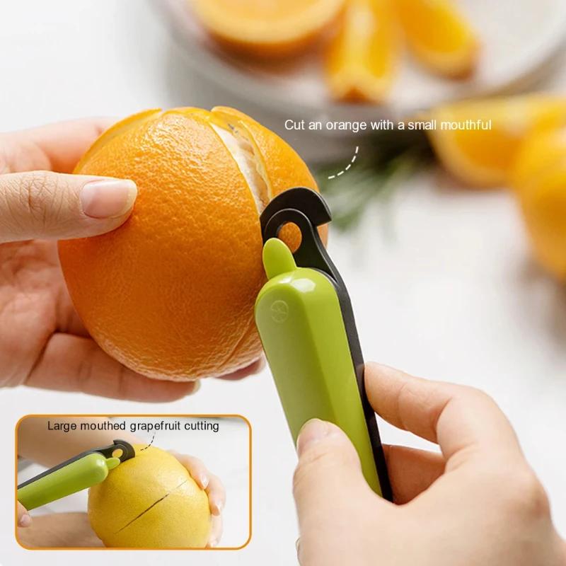 Peeler Stripper Orange Device Peeling Knife Multifunctional Grapefruit Lemon Orange Cutter Kitchen Fruit Vegetable Tools