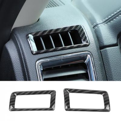 Center Console Side Air Condition Vent Trim for Dodge Ram 2010-2017 Carbon Fiber