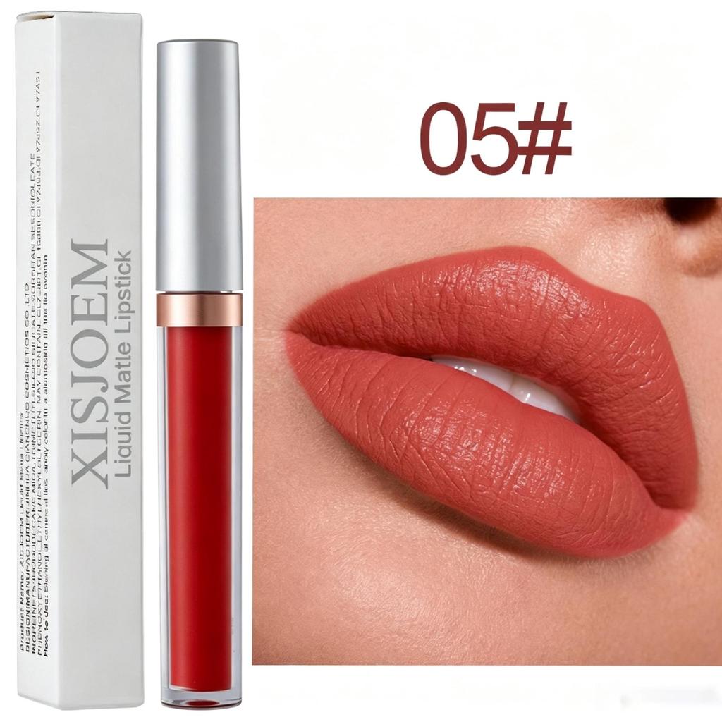 Neutral Matte Waterproof Non-stick Lip Gloss – Long-lasting Lip Glaze