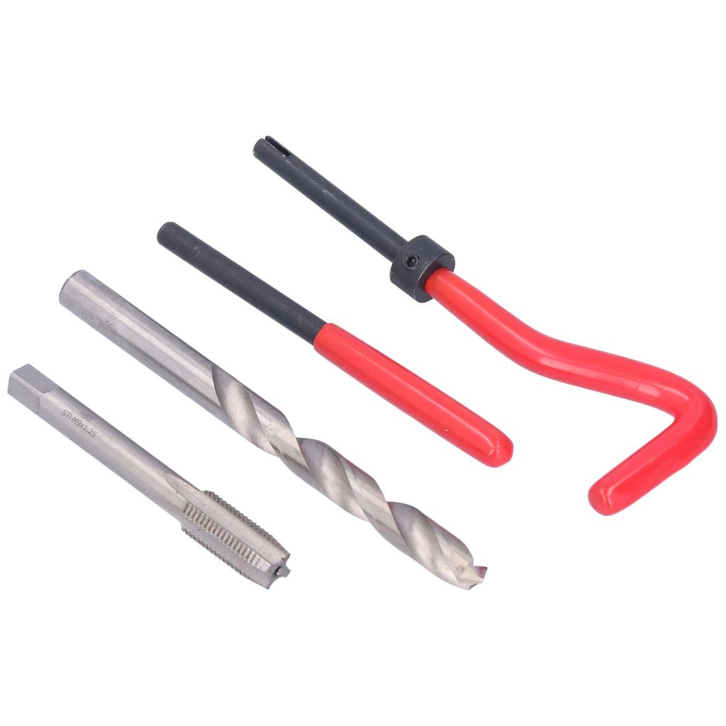 15 Stück M9x1.25mm Gewindereparatureinsätze Set Beschädigte Gewinde Wiederherstellungswerkzeuge für Autoreparatur