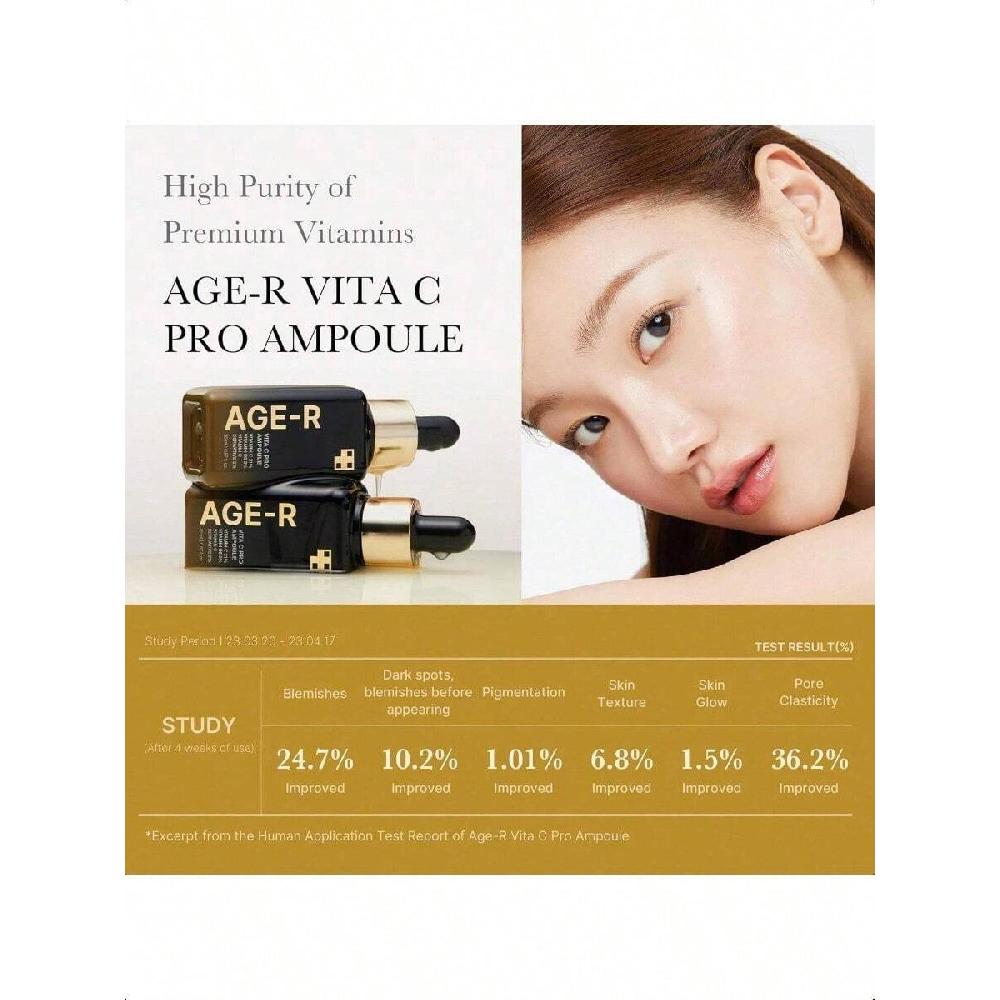 Medicube Age-R Vita C Pro Ampoule 20ml Vitamin C Serum For Pigmentation, Uneven Skin Tone, And Hydration