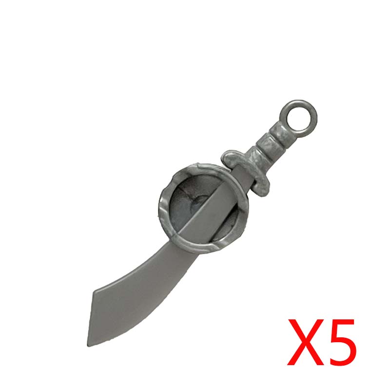 Medieval Weapons MOC Figures Building Blocks Soldiers Accessories Swords Spear Flags Shield Hammer Cowboy Guns Bricks Toys Gifts