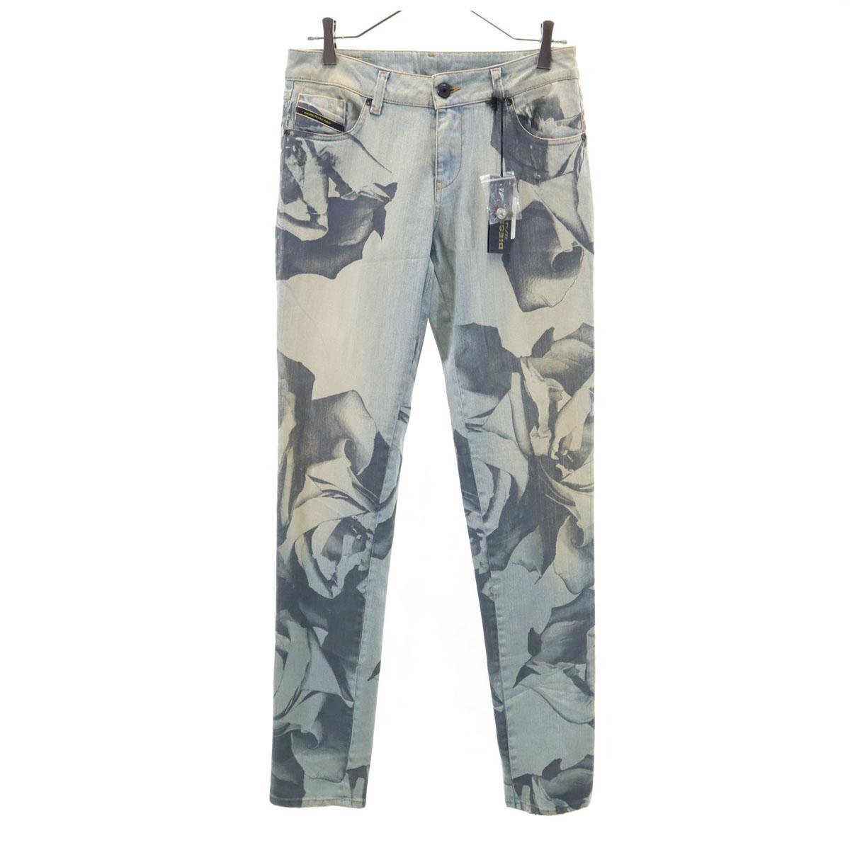 

DIESEL BLACK GOLD сделано в Италии Джинсы скинни с цветочным принтом Женские Б/у