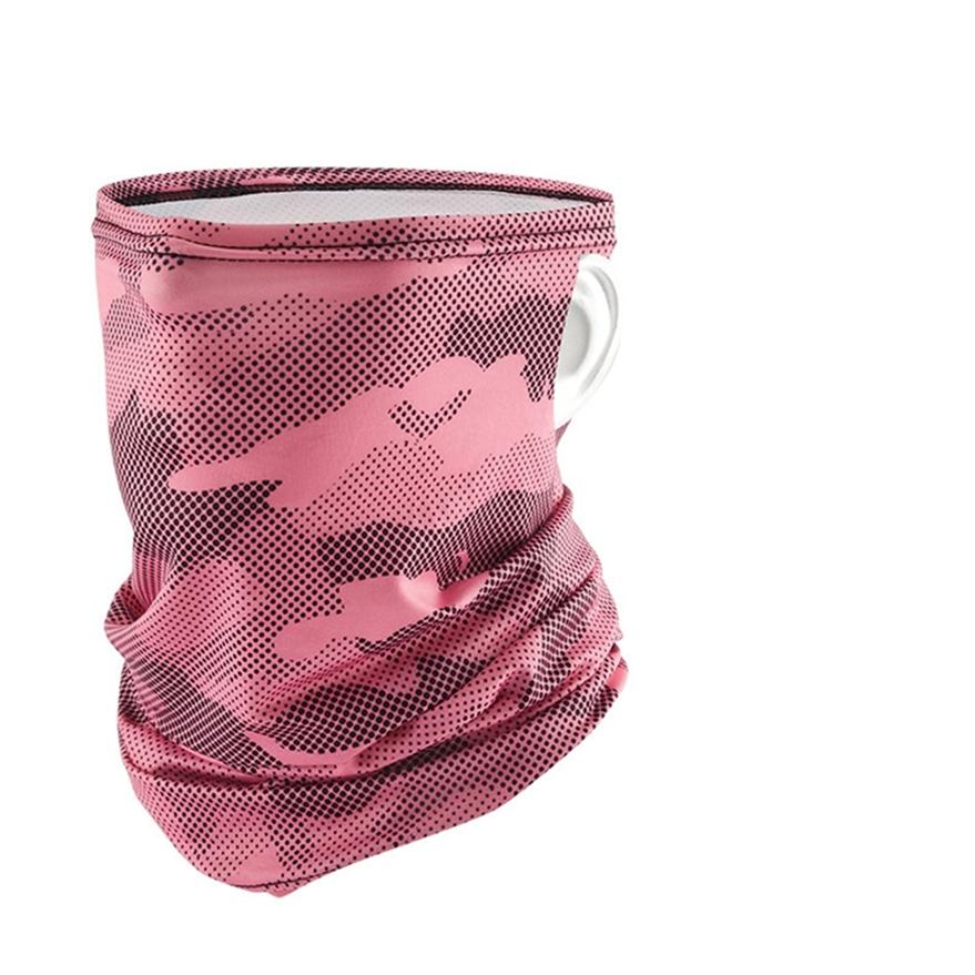 Ice Silk Ear Hanging Sun Shield Face Covering Outdoor Headband Neck Cover