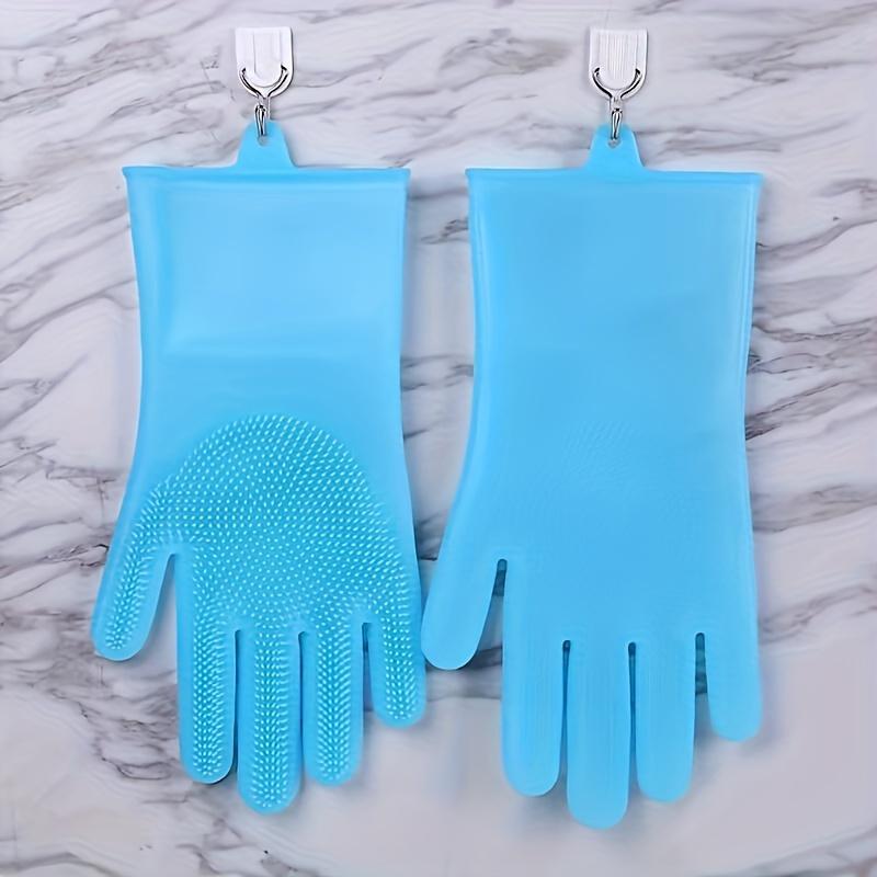 [Dishwashing Gloves] Durable Silicone Imitation Leather | Household Waterproof Washing, Washing Vegetables, Cleaning Tools, Kitchen Dishwashing Gloves