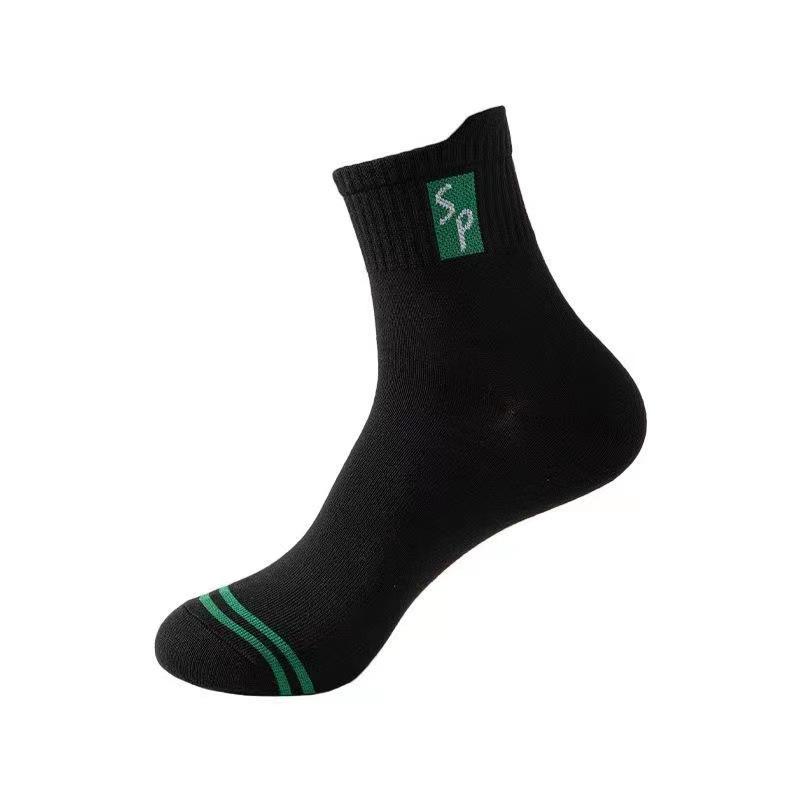 5 Paar Neue Herren Sportsocken Baumwolle Hohe Qualität Lässig Business Laufsocken Frühling Herbst Mode Für Herren Größe EU38-45