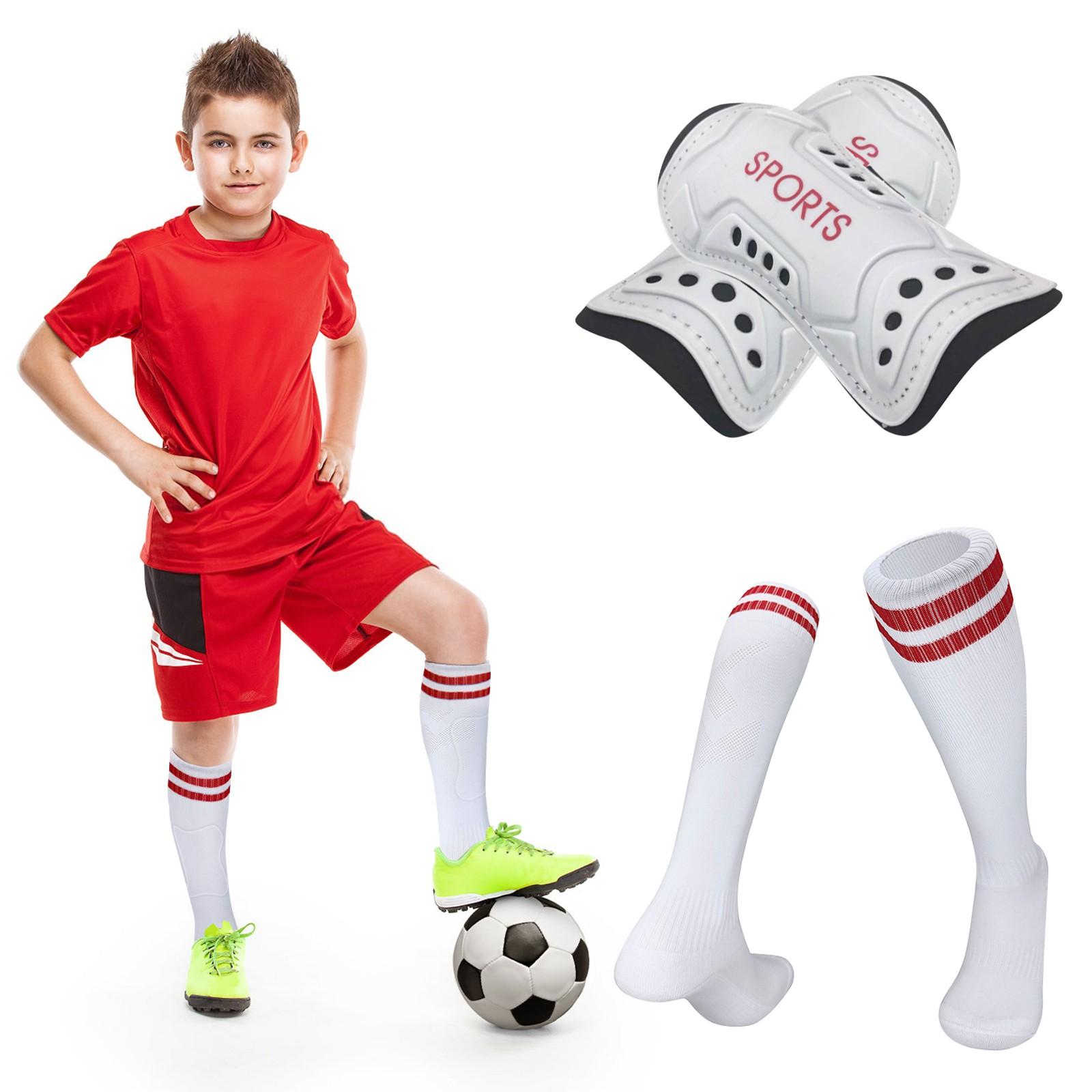 Children s Football Shin Guards Football Socks Youth Football Shin Guards Football Socks L
