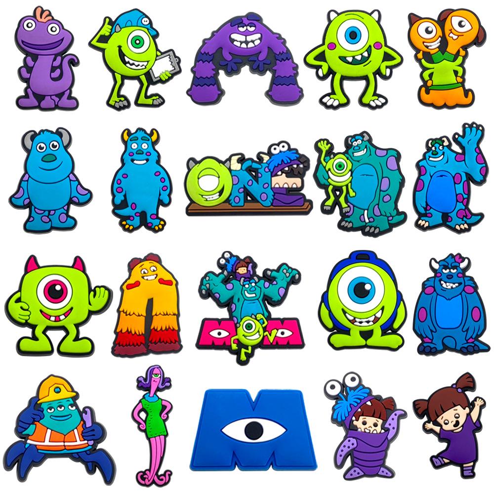 Monster University Clog Charms DIY Soft Rubber Shoe Decorations