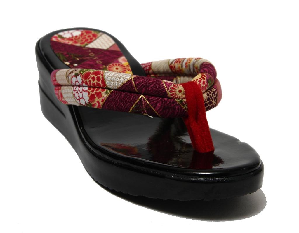 Sandals That Look Great with Everyday Wear and Easy To Walk Urethane Made In Size [Hasegawa] Japanese-style Yukatas. In. Sole. Japan. Purple. M.