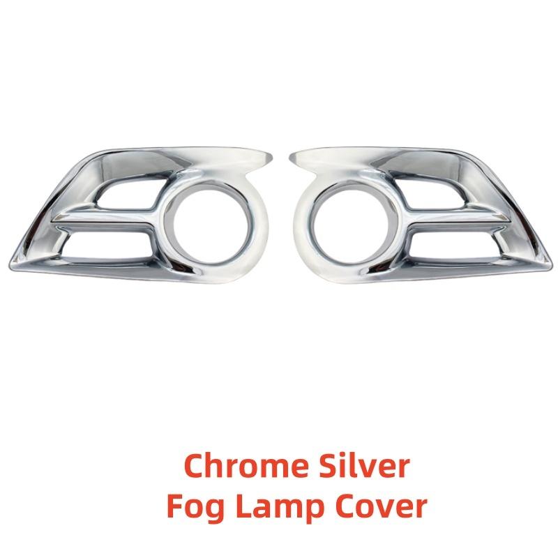 Auto-Upgrade ABS-Kunststoff Chrom-Zubehör Verchromte Nebelscheinwerfer-Abdeckung Zierleiste Klebe-Stil Für Toyota Hilux Vigo 2012 2013 2014 2015