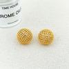 Temperament Geometric Round Hollow Earrings Stud Earrings Female