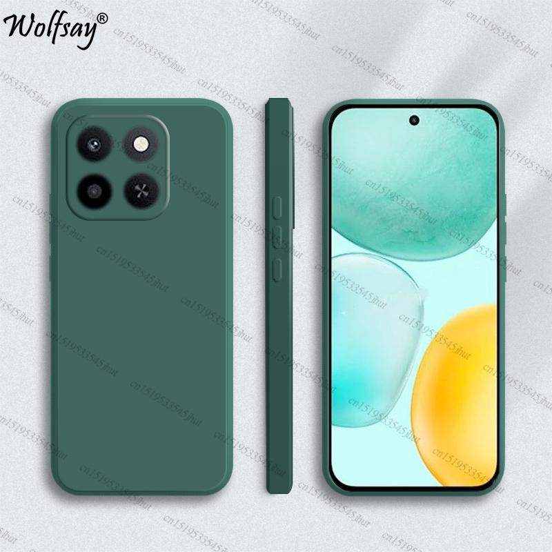 Case For Honor X6C Case Shockproof Soft TPU Original Liquid Silicone Back Case For Honor X6C Cover For Honor X6C Funda 6.61 inch