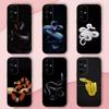 Black White Yellow Snake Pattern Phone Case For Samsung S24,S21,S22,S23,S30,Ultra,S20,Plus,Fe,Lite,Note,10,9,5G Black Soft Shell