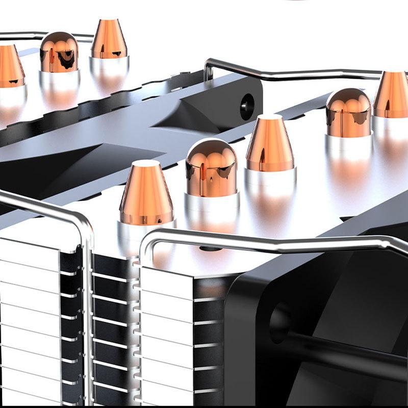 6 Heat Pipe CPU Air-Cooled Cooler 4Pin PWM PC Radiator Fan for Intel LGA 1366 1700 1200 1150 1151 1155 2011 X79 X99 AM3 AM4 AM5