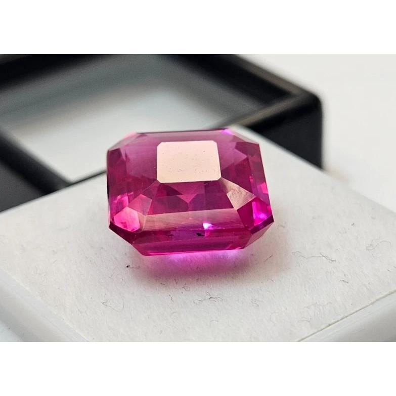 9-10 Ct Natural Pink Sapphire Square Cut Fabulous Certified Loose Gemstone
