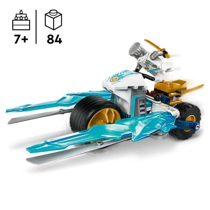 Lego® ninjago® 71816 la moto de glace de zane - avec minifigurine, jouet d'aventure ninja