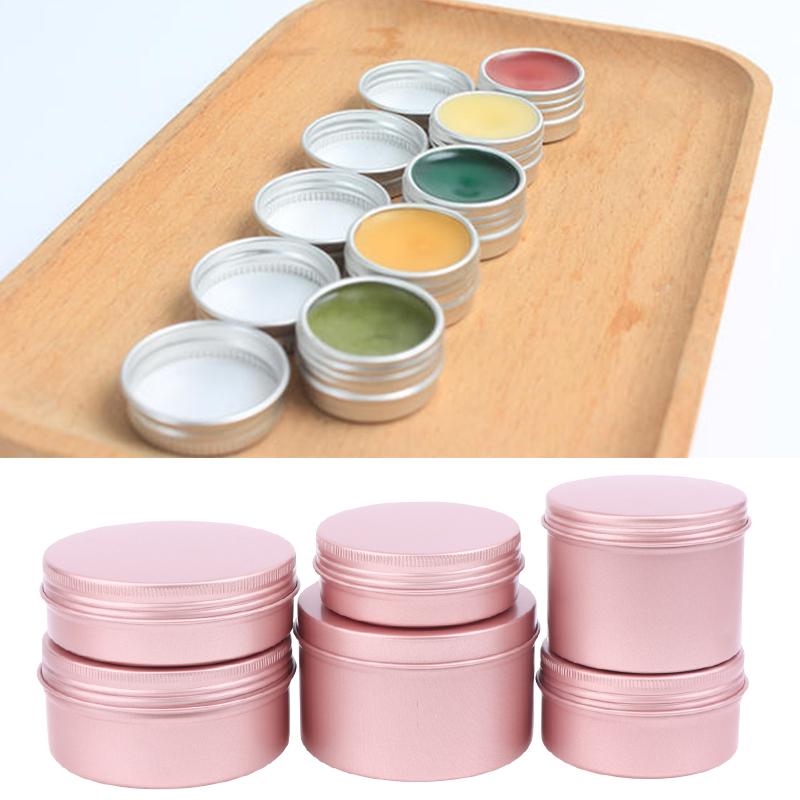 5-180Ml Cream Jar Tin Cosmetic Lip Balm Containers Nail Derocation Crafts Pot Refillable Bottle Screw Thread Empty Candles Box