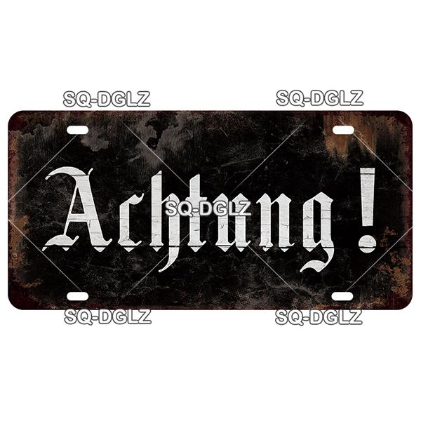 SQ-DGLZ Paris Bangde Road 15x30cm Plate Warning Tin Sign State Wall Decoration Metal Sign Home Decor Painting Plaques Art Poster