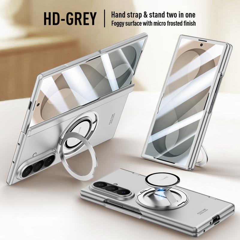 Magnetic Rebound Handheld Rotating Stand Phone Case for Samsung Z Fold 8 Ultra Galaxy Z Fold8 Glass Screen Hinge Protect Cover