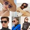 Retro Metal Oversized Square Polarized Sunglasses for Women Men Vintage Classic G15 Green Pilot Sun Glasses UV400 Shades SZ50