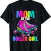 Mutter eines Roller Girls Schlittschuhlaufen Geburtstag Passendes Familien T-Shirt