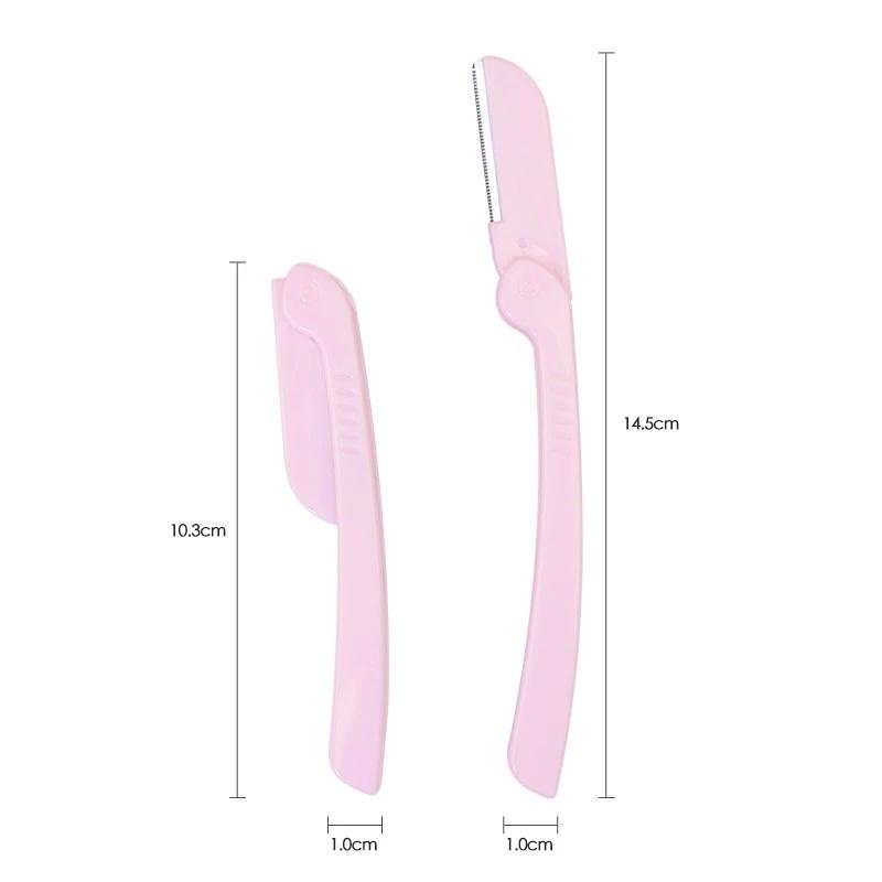 5/3pcs Ladies Face Shaver Eyebrow Trimmer Portable Face Razor Eye Brow Blades Shaping Scissors Hair Removal Beauty Tools
