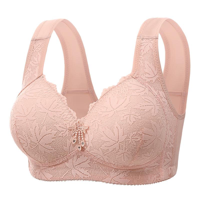 New large size no steel ring comfortable breathable gathering women's underwear no magnetic thin cup smooth bra cover