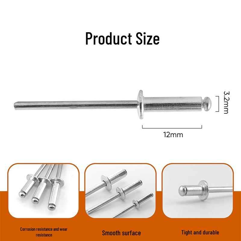 200PCS Bagged Pop Rivets for Construction & Metalworking