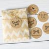 100PCS Round Kraft Paper Tags - 4cm Brown Handmade Gift Tags for DIY Crafts, Weddings & Party Favors ZSY