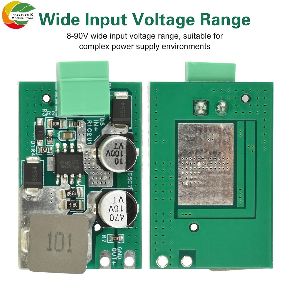DC-DC Step-Down Module: 8-90V Input to 12V Output with 2A High Current Constant Voltage and Current Control Module