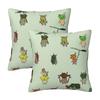 Korok 1 2 Pcs Square Pillowcase Pillow Cover Cushion Zip Decorative Comfort Throw Pillow For Home Sofa