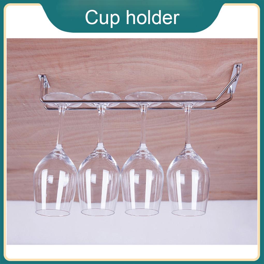 Easy Access Stainless Steel Wine Glass Rack Storage Solution Stainless Steel Wine Glass Holder