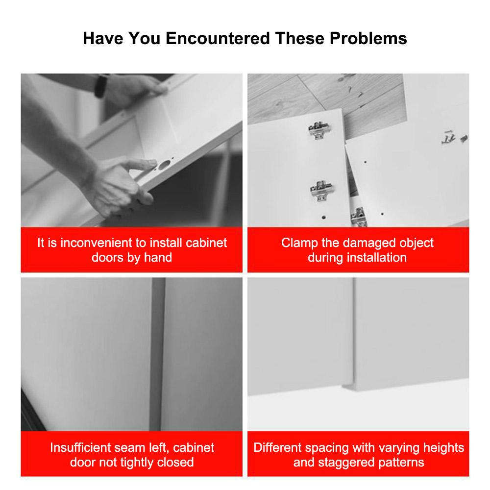 Nastavitelný ABS Polohovač Dveří Skříněk pro Skryté Závěsy - 2 nebo 4dílná Montážní Spona pro Instalaci Skříněk